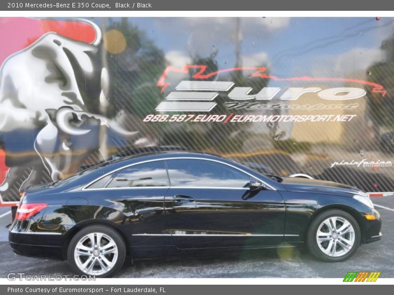 Black / Black 2010 Mercedes-Benz E 350 Coupe