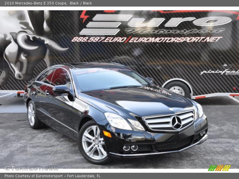 Black / Black 2010 Mercedes-Benz E 350 Coupe
