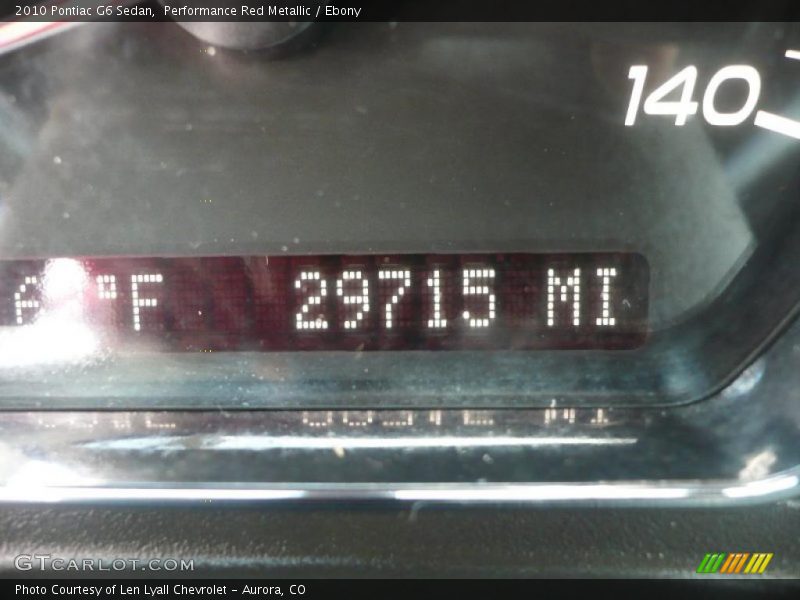 Performance Red Metallic / Ebony 2010 Pontiac G6 Sedan