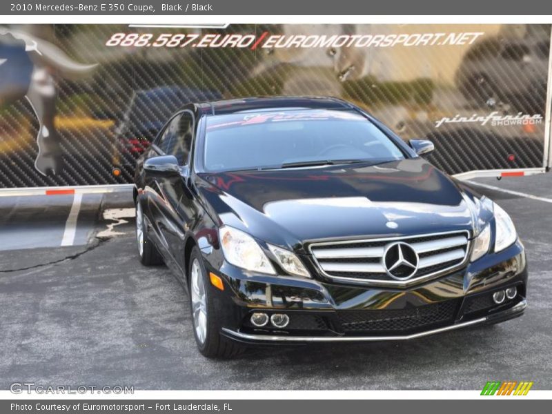 Black / Black 2010 Mercedes-Benz E 350 Coupe
