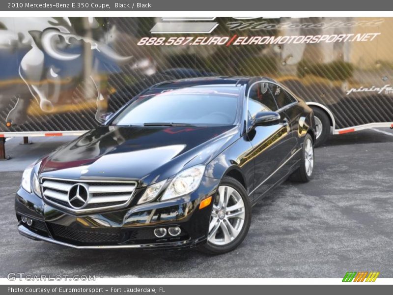 Black / Black 2010 Mercedes-Benz E 350 Coupe
