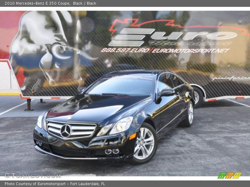 Black / Black 2010 Mercedes-Benz E 350 Coupe