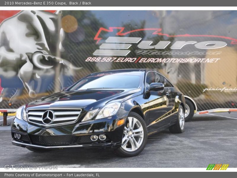 Black / Black 2010 Mercedes-Benz E 350 Coupe