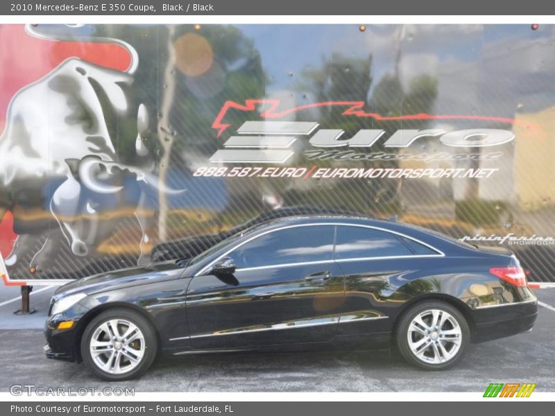 Black / Black 2010 Mercedes-Benz E 350 Coupe