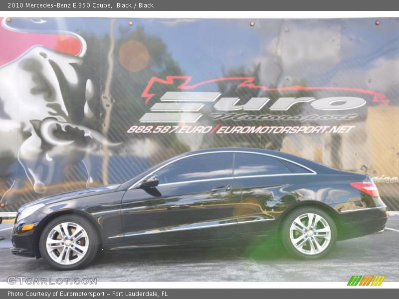 Black / Black 2010 Mercedes-Benz E 350 Coupe