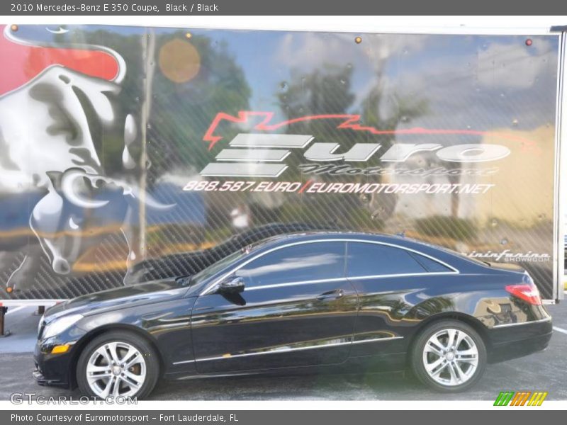 Black / Black 2010 Mercedes-Benz E 350 Coupe
