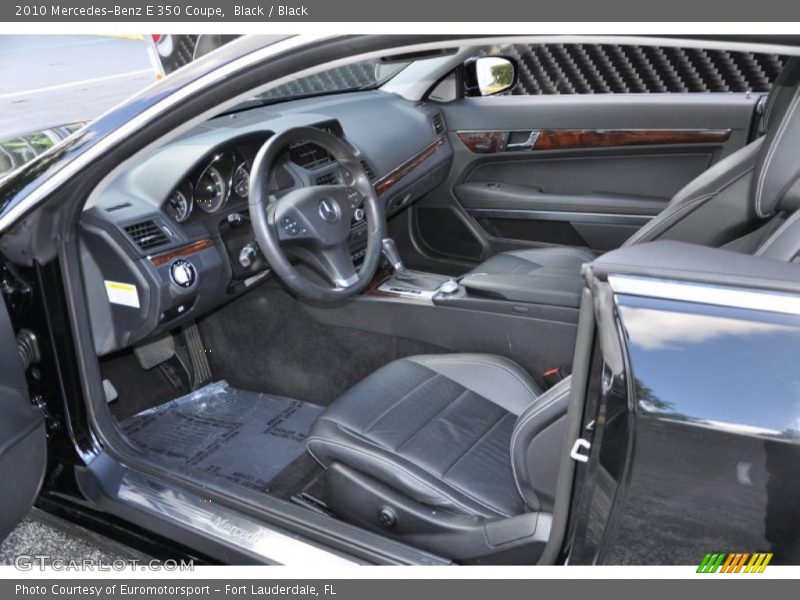 Black / Black 2010 Mercedes-Benz E 350 Coupe