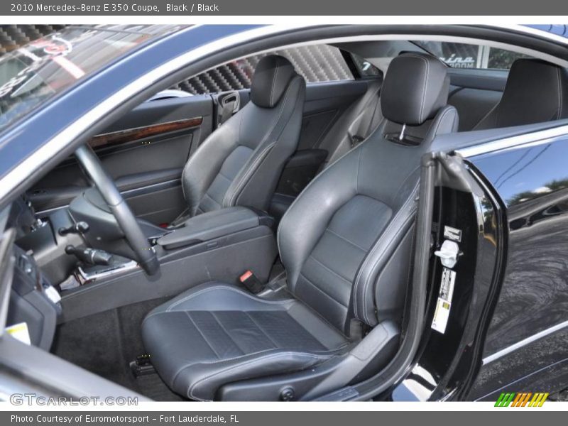 Black / Black 2010 Mercedes-Benz E 350 Coupe