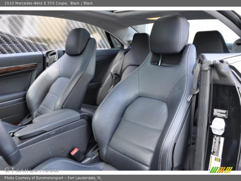 Black / Black 2010 Mercedes-Benz E 350 Coupe