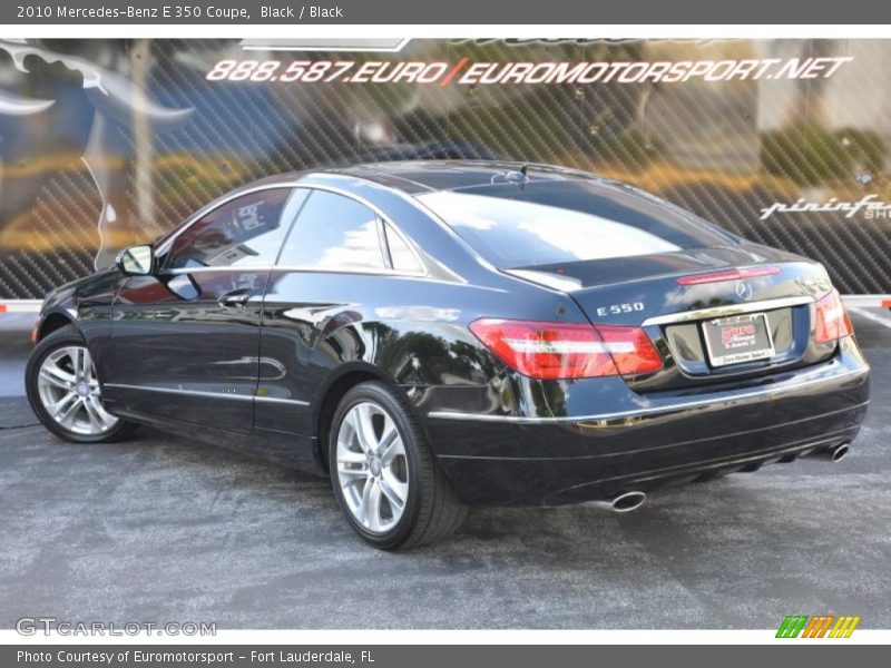 Black / Black 2010 Mercedes-Benz E 350 Coupe