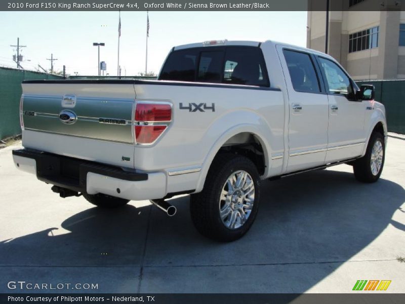 Oxford White / Sienna Brown Leather/Black 2010 Ford F150 King Ranch SuperCrew 4x4