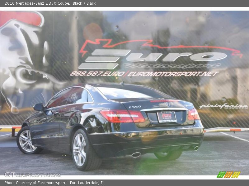 Black / Black 2010 Mercedes-Benz E 350 Coupe