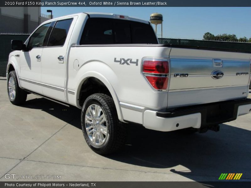 Oxford White / Sienna Brown Leather/Black 2010 Ford F150 King Ranch SuperCrew 4x4