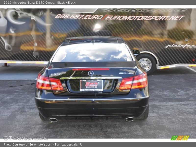 Black / Black 2010 Mercedes-Benz E 350 Coupe
