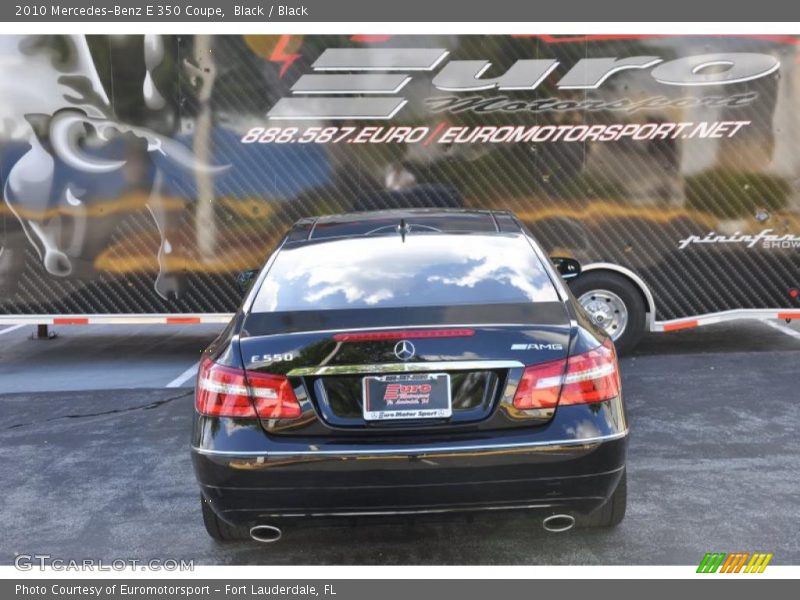 Black / Black 2010 Mercedes-Benz E 350 Coupe