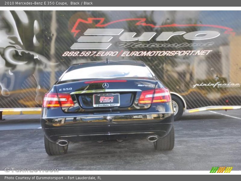 Black / Black 2010 Mercedes-Benz E 350 Coupe