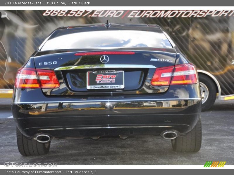Black / Black 2010 Mercedes-Benz E 350 Coupe