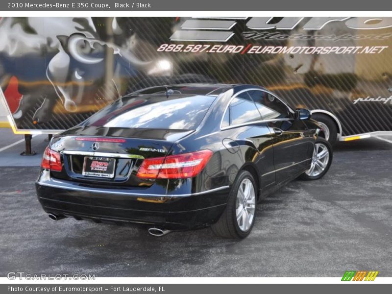 Black / Black 2010 Mercedes-Benz E 350 Coupe