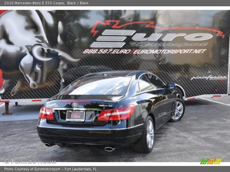 Black / Black 2010 Mercedes-Benz E 350 Coupe
