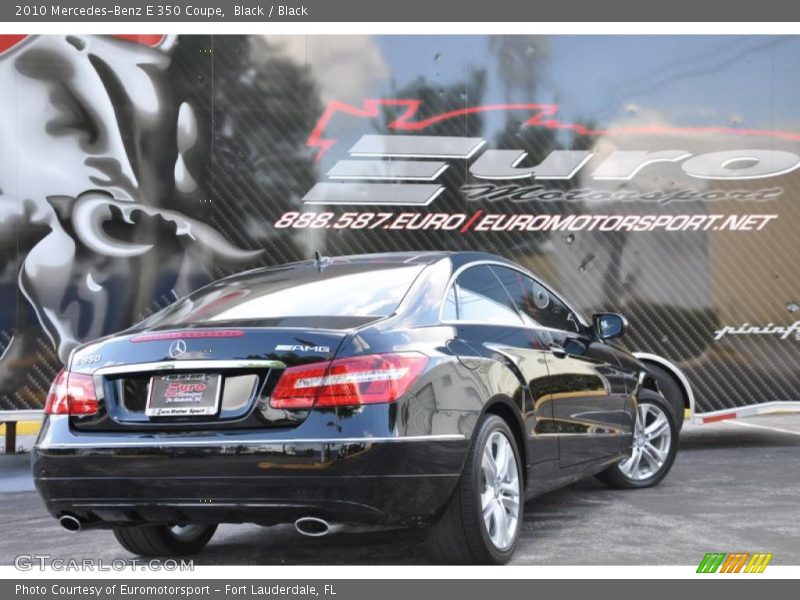 Black / Black 2010 Mercedes-Benz E 350 Coupe