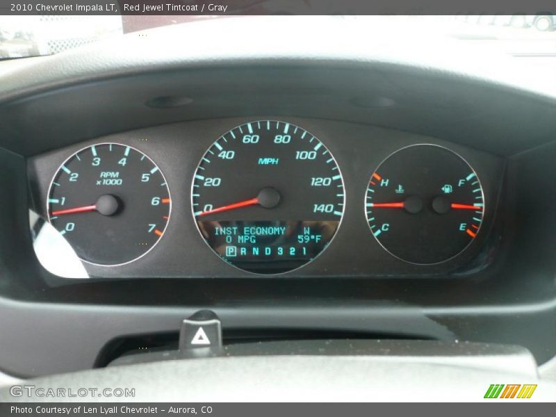 Red Jewel Tintcoat / Gray 2010 Chevrolet Impala LT