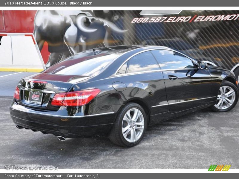 Black / Black 2010 Mercedes-Benz E 350 Coupe