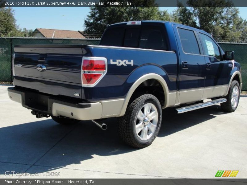 Dark Blue Pearl Metallic / Tan 2010 Ford F150 Lariat SuperCrew 4x4