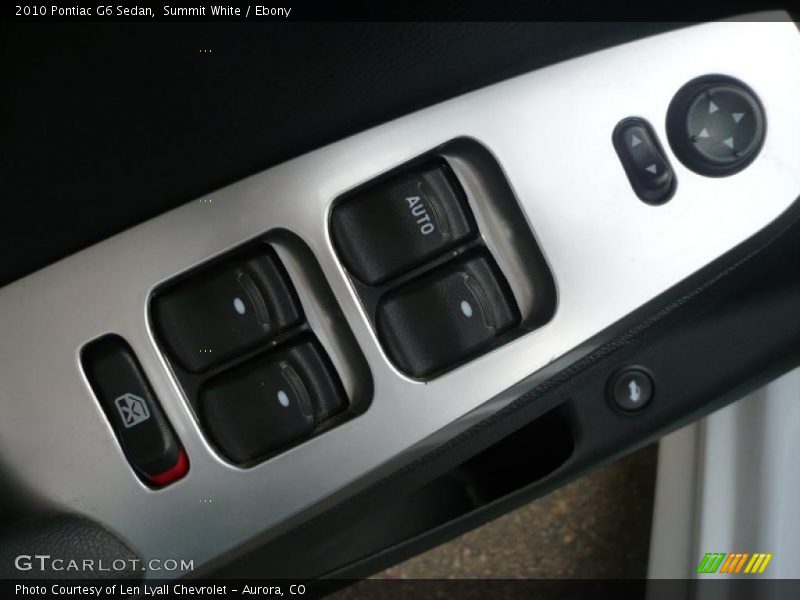 Summit White / Ebony 2010 Pontiac G6 Sedan