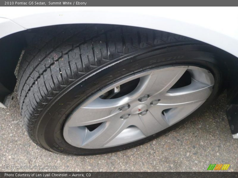 Summit White / Ebony 2010 Pontiac G6 Sedan