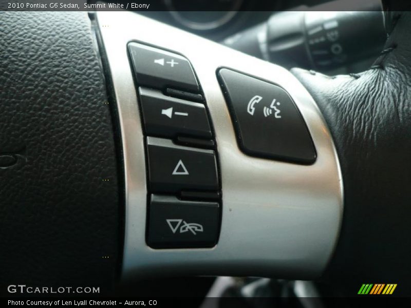 Summit White / Ebony 2010 Pontiac G6 Sedan