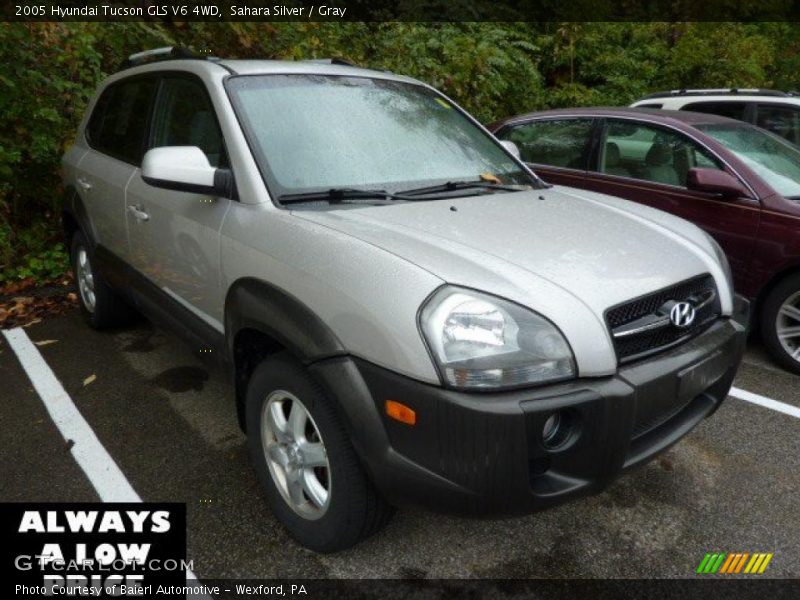 Sahara Silver / Gray 2005 Hyundai Tucson GLS V6 4WD