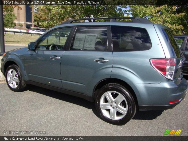 Sage Green Metallic / Platinum 2009 Subaru Forester 2.5 X Premium