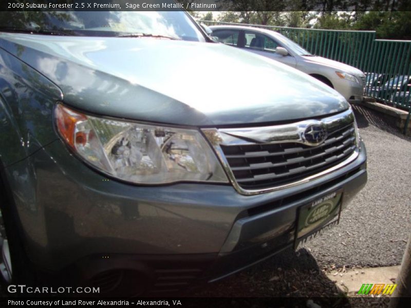 Sage Green Metallic / Platinum 2009 Subaru Forester 2.5 X Premium