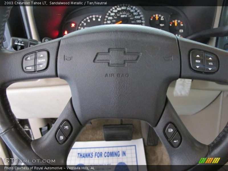 Sandalwood Metallic / Tan/Neutral 2003 Chevrolet Tahoe LT