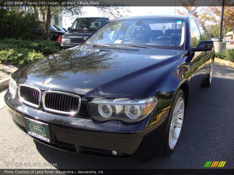 Jet Black / Black/Black 2005 BMW 7 Series 745i Sedan