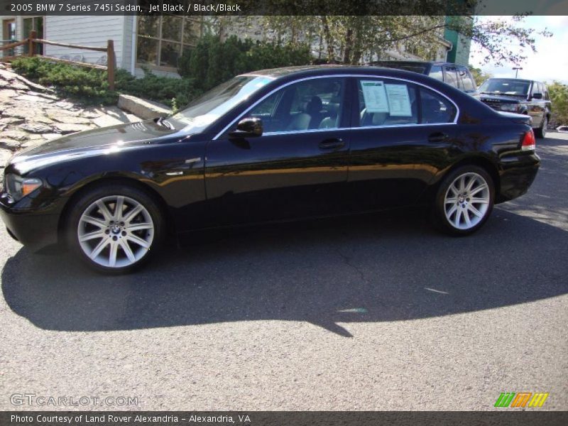 Jet Black / Black/Black 2005 BMW 7 Series 745i Sedan