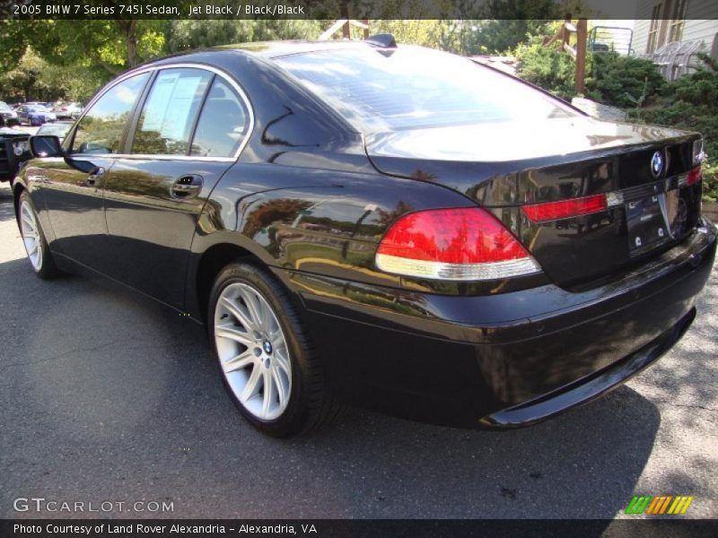 Jet Black / Black/Black 2005 BMW 7 Series 745i Sedan