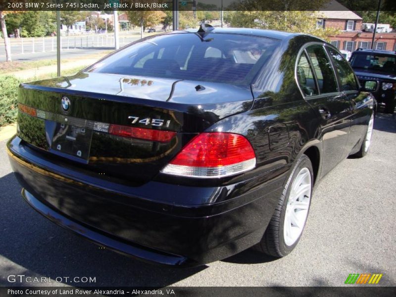 Jet Black / Black/Black 2005 BMW 7 Series 745i Sedan