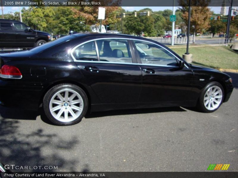 Jet Black / Black/Black 2005 BMW 7 Series 745i Sedan