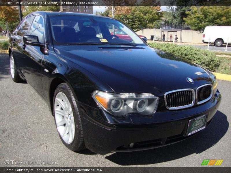 Jet Black / Black/Black 2005 BMW 7 Series 745i Sedan