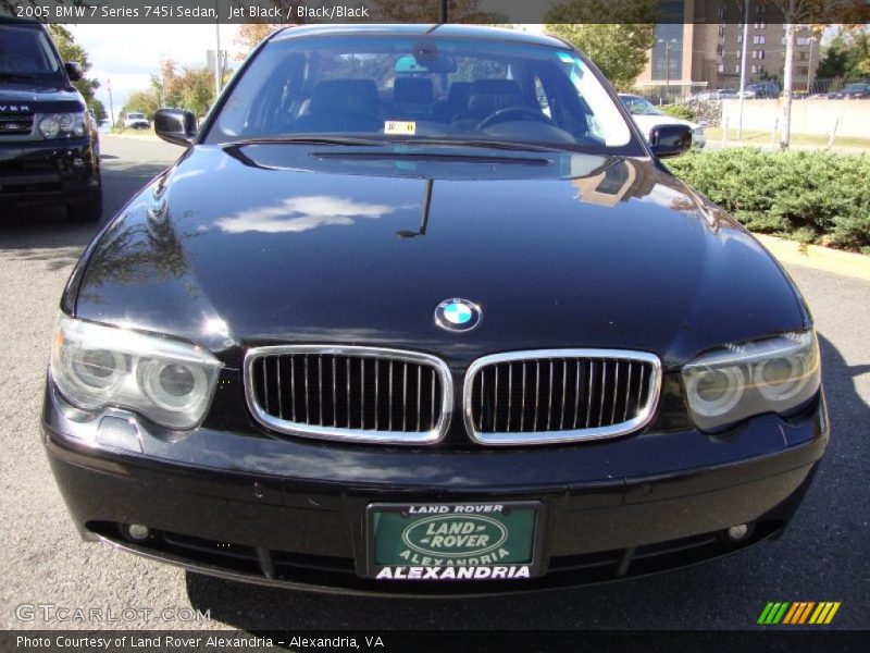 Jet Black / Black/Black 2005 BMW 7 Series 745i Sedan