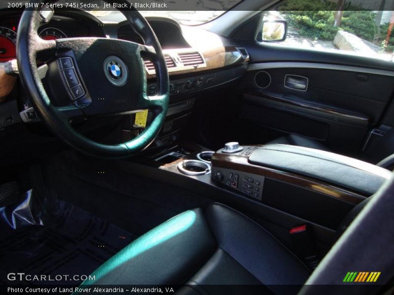Jet Black / Black/Black 2005 BMW 7 Series 745i Sedan