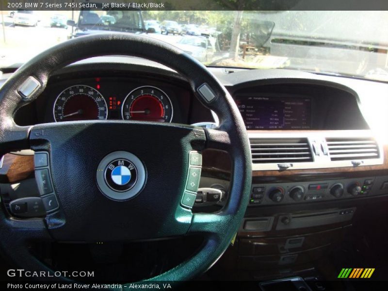 Jet Black / Black/Black 2005 BMW 7 Series 745i Sedan