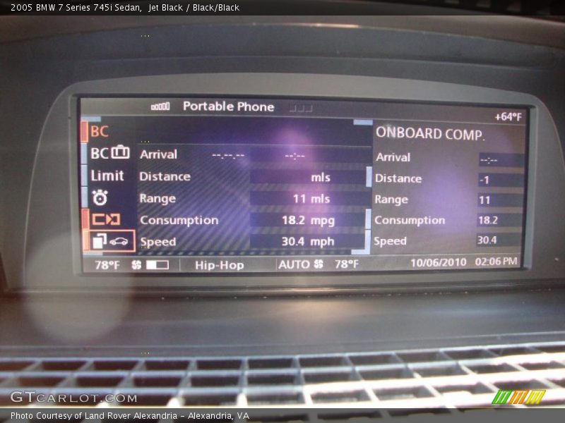 Jet Black / Black/Black 2005 BMW 7 Series 745i Sedan