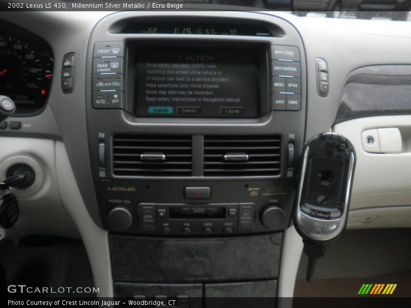 Millennium Silver Metallic / Ecru Beige 2002 Lexus LS 430