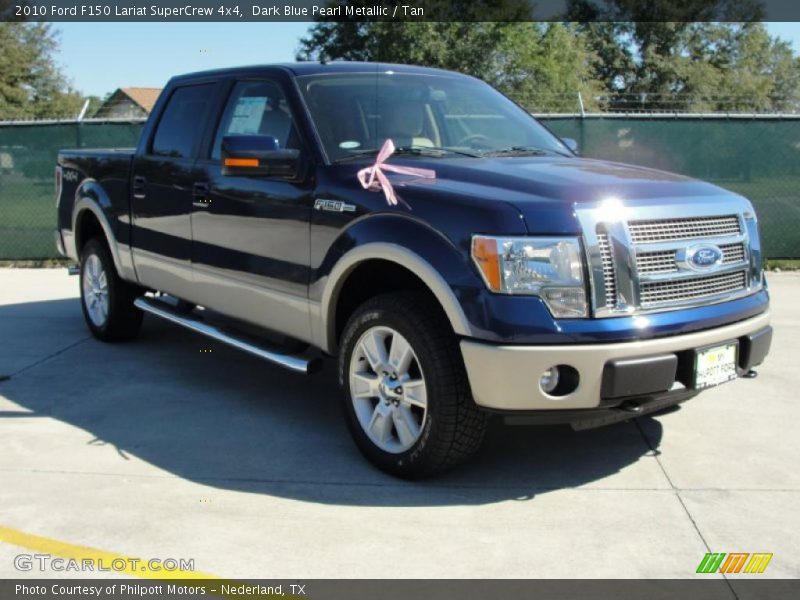 Dark Blue Pearl Metallic / Tan 2010 Ford F150 Lariat SuperCrew 4x4