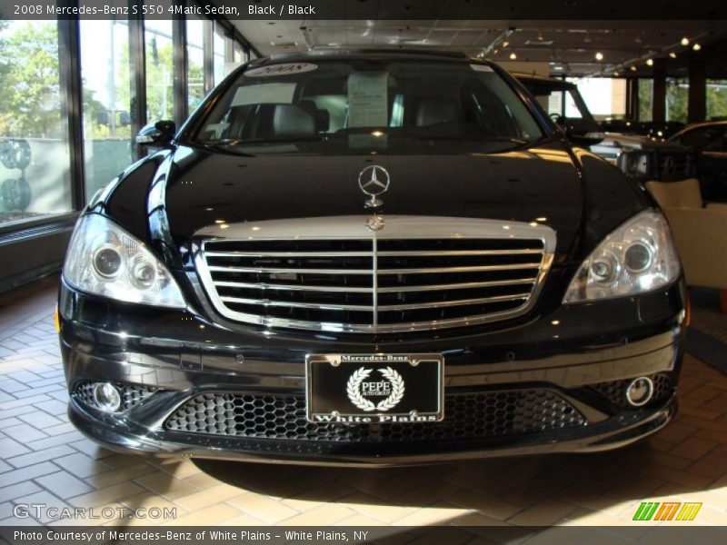 Black / Black 2008 Mercedes-Benz S 550 4Matic Sedan