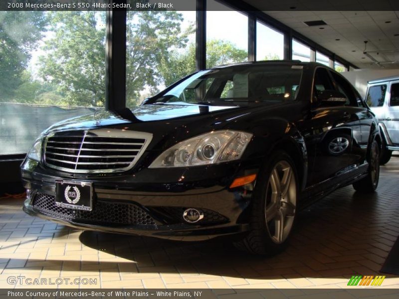 Black / Black 2008 Mercedes-Benz S 550 4Matic Sedan