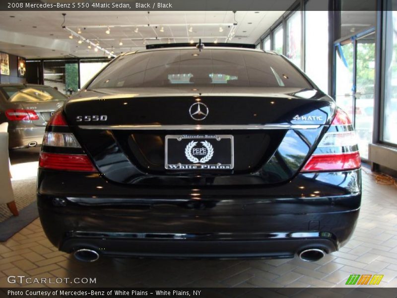 Black / Black 2008 Mercedes-Benz S 550 4Matic Sedan
