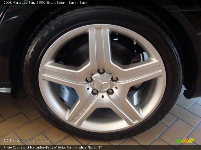 Black / Black 2008 Mercedes-Benz S 550 4Matic Sedan